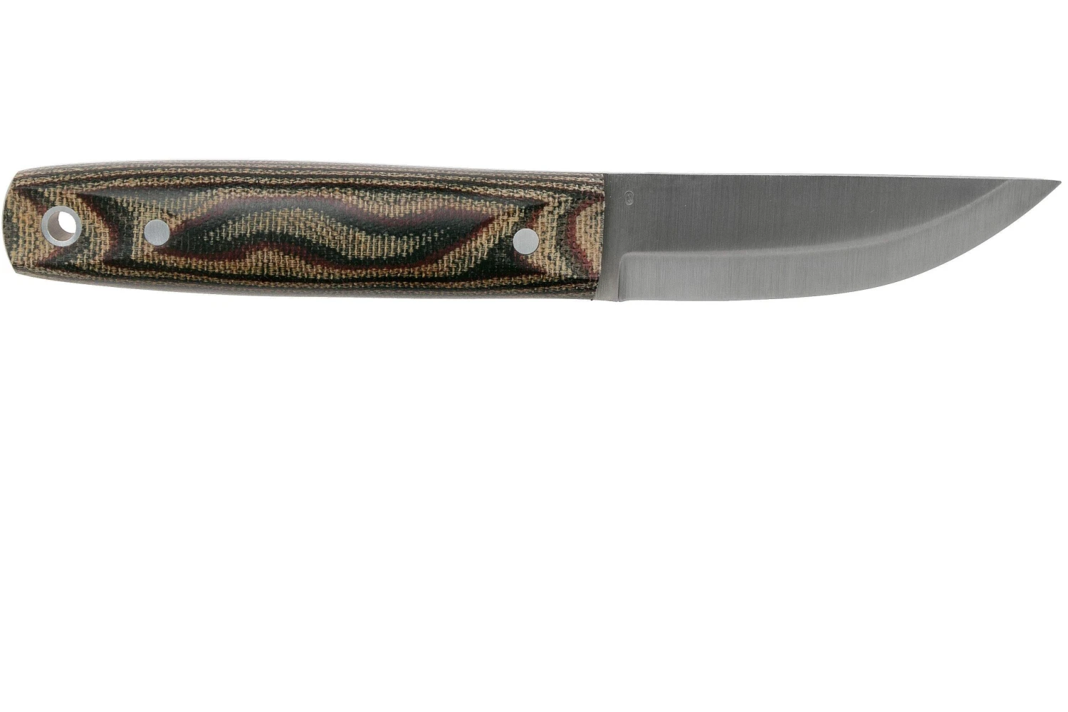 LT Wright Pronghorn, O1, Matte Python Micarta, Leather Sheath, Couteau De Bushcraft 4 LT Wright Pronghorn, O1, Matte Python Micarta, Leather Sheath, Couteau De Bushcraft – Image 2