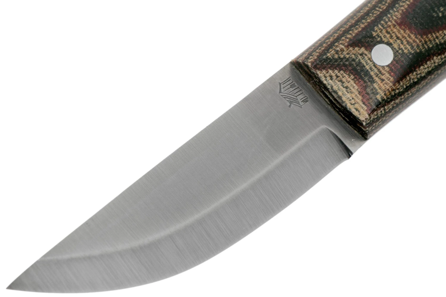 LT Wright Pronghorn, O1, Matte Python Micarta, Leather Sheath, Couteau De Bushcraft 5 LT Wright Pronghorn, O1, Matte Python Micarta, Leather Sheath, Couteau De Bushcraft – Image 3