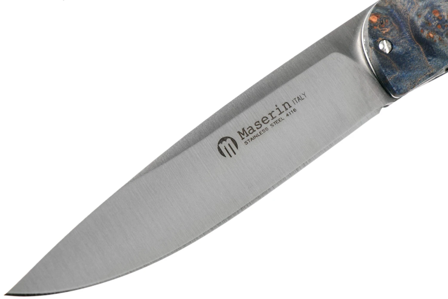 Maserin Gourmet Blue Burl Couteau De Poche, 380/RB 5 Maserin Gourmet Blue Burl Couteau De Poche, 380/RB – Image 3