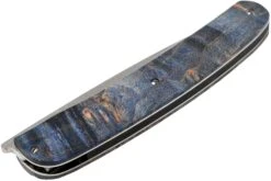 Maserin Gourmet Blue Burl Couteau De Poche, 380/RB 14 Maserin Gourmet Blue Burl Couteau De Poche, 380/RB -Kai Soldes Boutique ME 380 RB 04 maserin