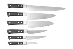 Maserin TEGI 2500TG02-N Set De 6 Couteaux De Cuisine Avec Sac Enroulable, Noir 12 Maserin TEGI 2500TG02-N Set De 6 Couteaux De Cuisine Avec Sac Enroulable, Noir -Kai Soldes Boutique ME2500TG02 N 02 maserin