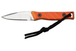 Medford Necromancer S35VN Tumbled Blade, Orange G10 Handle, Couteau De Cou