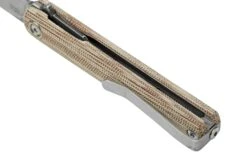 MKM Flame Light FL01L-NC Drop Blade, Natural Micarta, Couteau De Poche -Kai Soldes Boutique MMK FL01L NC 04 mkm