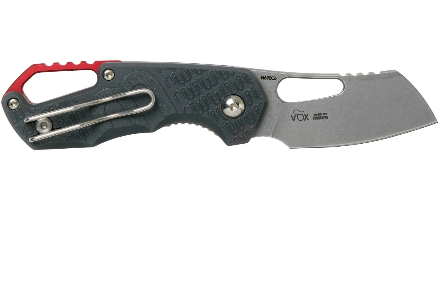 MKM Isonzo FX03-2PGY Cleaver Wolf Grey FRN Couteau De Poche, Jesper Voxnaes Design 4 MKM Isonzo FX03-2PGY Cleaver Wolf Grey FRN Couteau De Poche, Jesper Voxnaes Design – Image 2