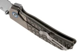 MKM Maximo MM-T Sandblasted Titanium Couteau De Poche, Bob Terzuola Design -Kai Soldes Boutique MMK MM T 05 mkm knives