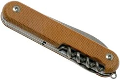 MKM Malga 6 Natural Canvas Micarta MP06-NC Couteau De Poche -Kai Soldes Boutique MMK MP06 NC 04 mkm knives