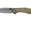 MKM Fara MY01-GC Green Micarta Couteau De Poche, Lucas Burnley Design -Kai Soldes Boutique MMK MY01 GC 01 mkm knives