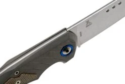 MKM Root RT-NCT Titanium Natural Canvas Micarta Couteau De Poche, Jens Anso Design -Kai Soldes Boutique MMK RT NCT 06 mkm knives