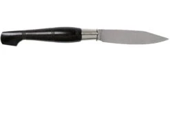 Nontron No. 25 Nickel Silver Turning Ferrule, Marquetry Ebony Aluminium, Double Ferrule NN25DVEBALU Couteau De Poche -Kai Soldes Boutique NN25EB 02 nontron