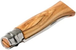 Opinel Couteau De Poche No. 8 Gamme De Luxe Avec étui En Cuir, Olivier -Kai Soldes Boutique OP001004 04 opinel v201903