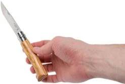 Opinel Couteau De Poche No. 8 Gamme De Luxe Avec étui En Cuir, Olivier -Kai Soldes Boutique OP001004 08 opinel v201903