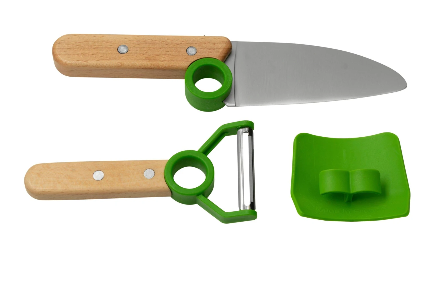 Opinel Le Petit Chef 002577 Set De Couteaux De Cuisine, Vert 4 Opinel Le Petit Chef 002577 Set De Couteaux De Cuisine, Vert – Image 2