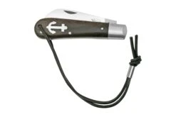 Otter Anchor Knife 172 R LB Large Stainless, Smoked Oak, Stainless Anchor, Leather Strap, Couteau De Poche -Kai Soldes Boutique OR172RLB 06 otter