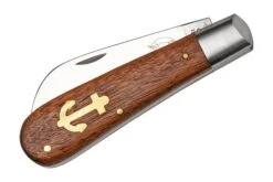 Otter Anchor Knife 173 R Large Stainless, Sapeli, Brass Anchor, Couteau De Poche 12 Otter Anchor Knife 173 R Large Stainless, Sapeli, Brass Anchor, Couteau De Poche -Kai Soldes Boutique OR173R 04 otter