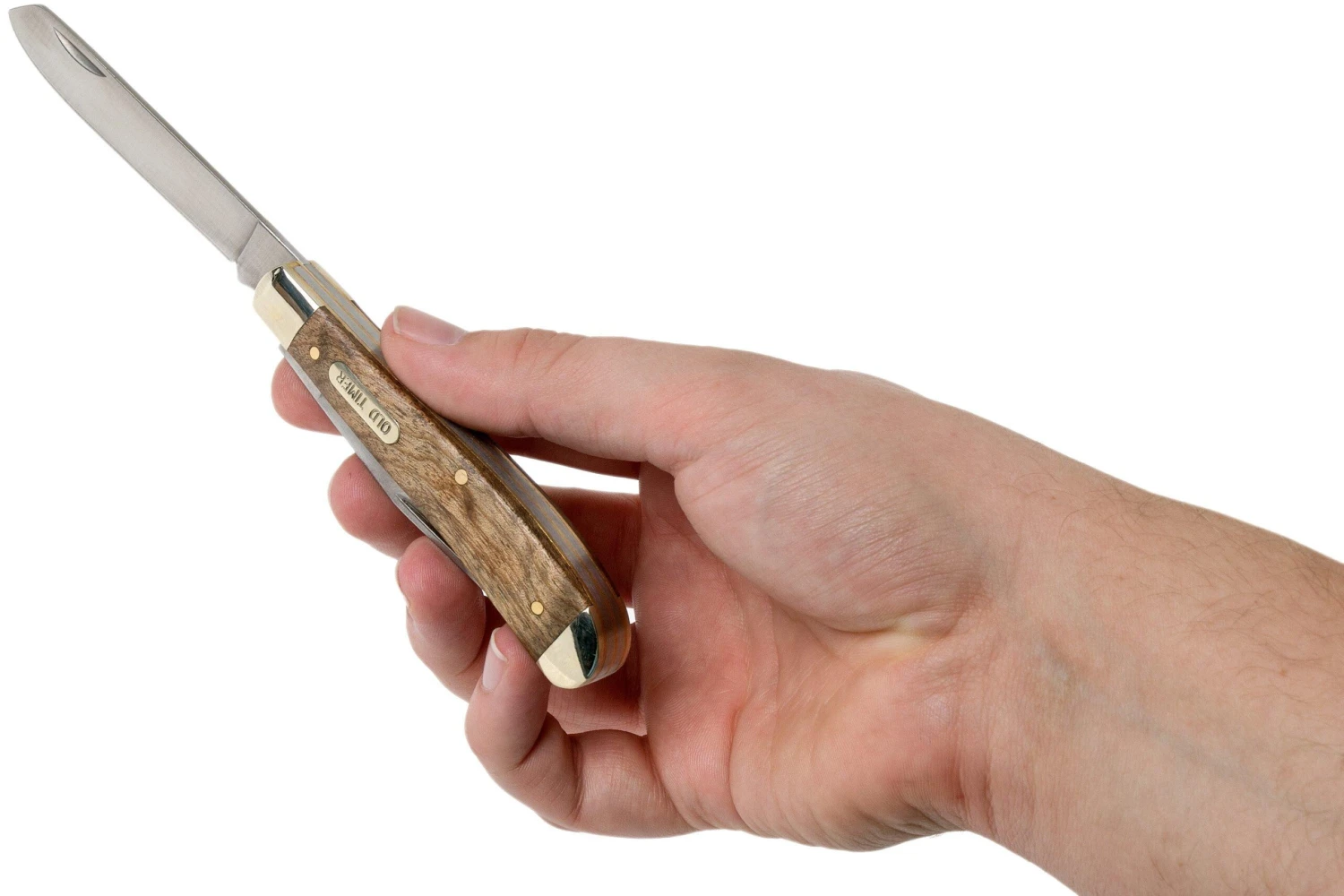 Old Timer Gunstock Trapper 94OTWDesert Ironwood, Couteau De Poche Slipjoint 7 Old Timer Gunstock Trapper 94OTWDesert Ironwood, Couteau De Poche Slipjoint – Image 5