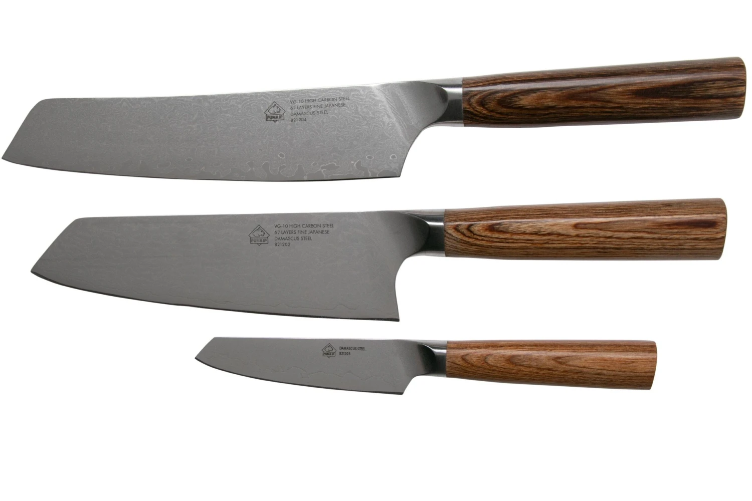 PUMA IP Chef, Santoku, Paring Knife, 821209, Set De 3 Couteaux 3 PUMA IP Chef, Santoku, Paring Knife, 821209, Set De 3 Couteaux