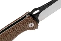 QSP Knife Locust QS117-A Brown Flax Micarta Couteau De Poche -Kai Soldes Boutique QS117 A 06 qsp