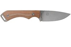QSP Knife Workaholic QS124-A SK03 Brown Micarta Couteau Fixe -Kai Soldes Boutique QS124 A 02 qsp