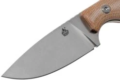 QSP Knife Workaholic QS124-A SK03 Brown Micarta Couteau Fixe -Kai Soldes Boutique QS124 A 03 qsp