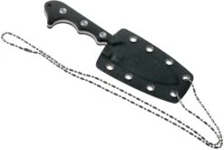 QSP Knife Neckmuk QS125-A Black G10 Couteau De Cou -Kai Soldes Boutique QS125 A 05 qsp