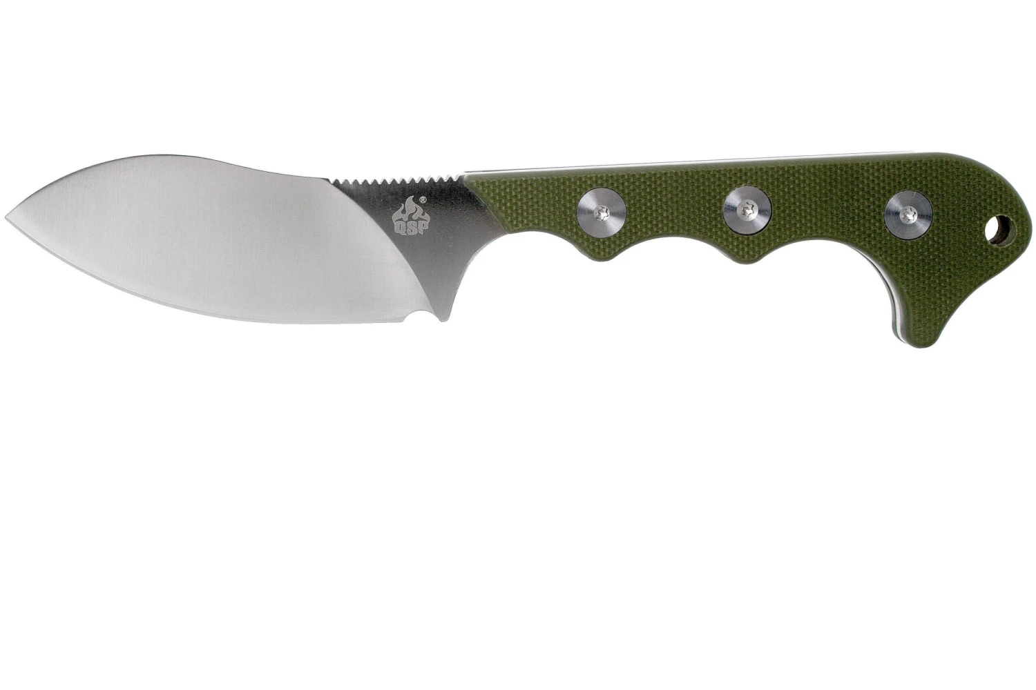 QSP Knife Neckmuk QS125-C OD Green G10 Couteau De Cou 3 QSP Knife Neckmuk QS125-C OD Green G10 Couteau De Cou
