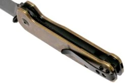 QSP Knife Penguin QS130-G Brass, Blackwashed, Couteau De Poche -Kai Soldes Boutique QS130 G 05 qsp