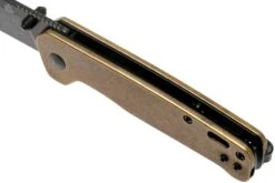 QSP Knife Penguin QS130-G Brass, Blackwashed, Couteau De Poche -Kai Soldes Boutique QS130 G 07 qsp
