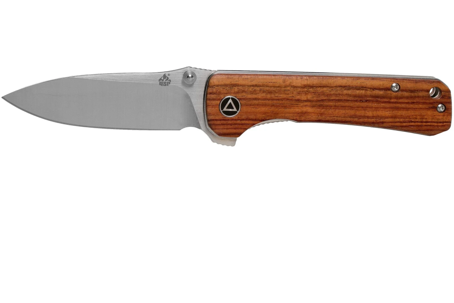 QSP Knife Hawk QS131-O1 Mkuruti Wood, Satin, Couteau De Poche 3 QSP Knife Hawk QS131-O1 Mkuruti Wood, Satin, Couteau De Poche
