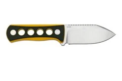 QSP Knife Canary QS141-A1 Stonewashed, Black Yellow G10, Couteau De Cou -Kai Soldes Boutique QS141 A1 02 qsp