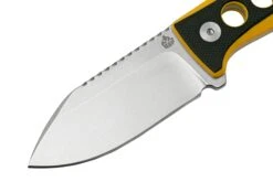 QSP Knife Canary QS141-A1 Stonewashed, Black Yellow G10, Couteau De Cou -Kai Soldes Boutique QS141 A1 03 qsp