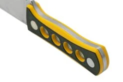 QSP Knife Canary QS141-A1 Stonewashed, Black Yellow G10, Couteau De Cou -Kai Soldes Boutique QS141 A1 04 qsp