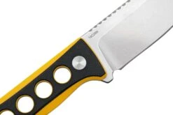 QSP Knife Canary QS141-A1 Stonewashed, Black Yellow G10, Couteau De Cou -Kai Soldes Boutique QS141 A1 05 qsp