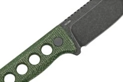 QSP Knife Canary QS141-C2 Blackwashed, Black Green G10, Couteau De Cou -Kai Soldes Boutique QS141 C2 05 qsp