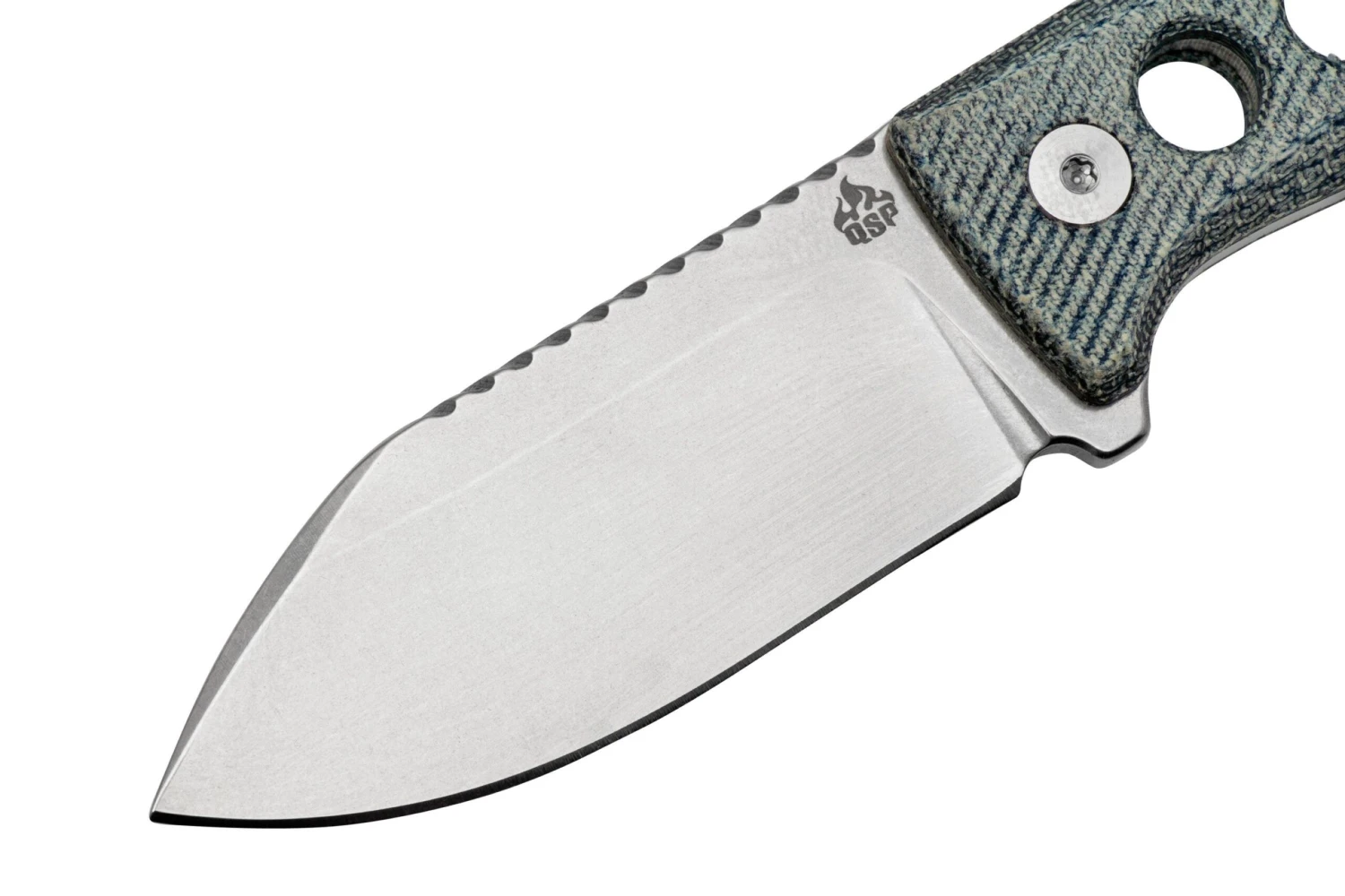 QSP Knife Canary QS141-D1 Stonewashed, Denim Micarta, Couteau De Cou 5 QSP Knife Canary QS141-D1 Stonewashed, Denim Micarta, Couteau De Cou – Image 3