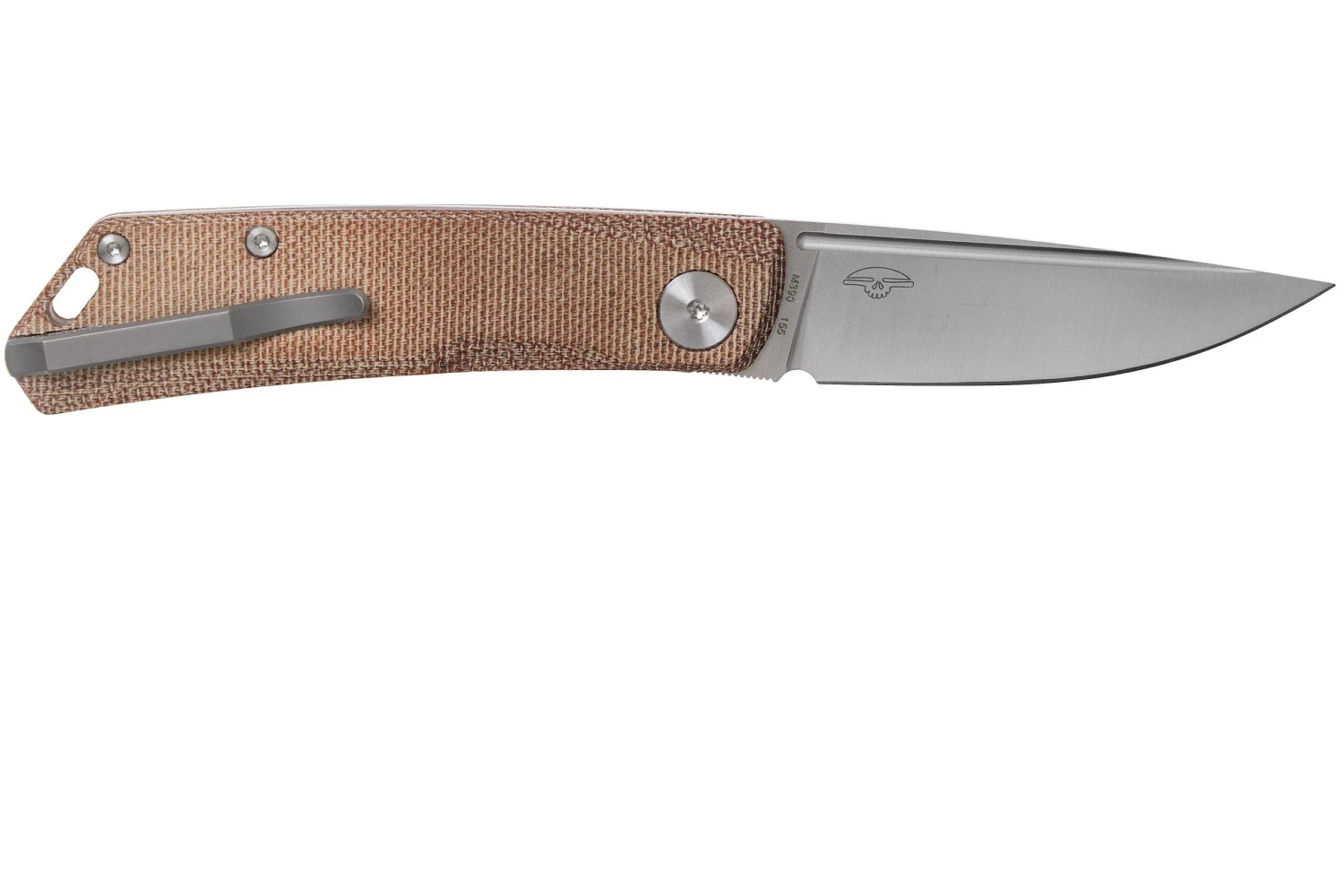 Real Steel Luna Premium II M390, Natural Micarta 7007P Knivesandtools Exclusive Couteau De Poche Slipjoint 4 Real Steel Luna Premium II M390, Natural Micarta 7007P Knivesandtools Exclusive Couteau De Poche Slipjoint – Image 2