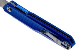 Real Steel G5 Metamorph Frontflipper Mk. II 7838 Intense Blue Couteau De Poche, Ostap Hel Design -Kai Soldes Boutique RL7838 05 real steel knives