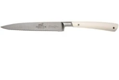 Lion Sabatier Edonist Perle Couteau Universel Lame Dentelée 12 Cm, Blanc, 807381