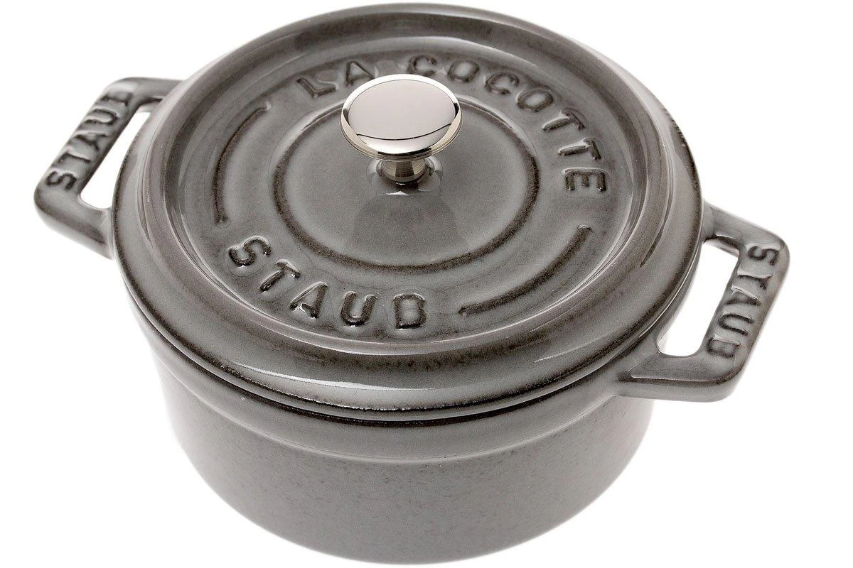 Mini Cocotte Staub 10 Cm, 0,25 L Gris 3 Mini Cocotte Staub 10 Cm, 0,25 L Gris