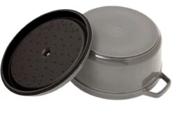 Cocotte Staub 26 Cm, 5,2 L Gris -Kai Soldes Boutique SB1102618 03 staub sb1102618 03