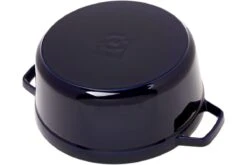 Staub Cocotte 26cm, 5,2L, Bleue Avec Panier Vapeur -Kai Soldes Boutique SB1133891 04 staub sb1133891 04