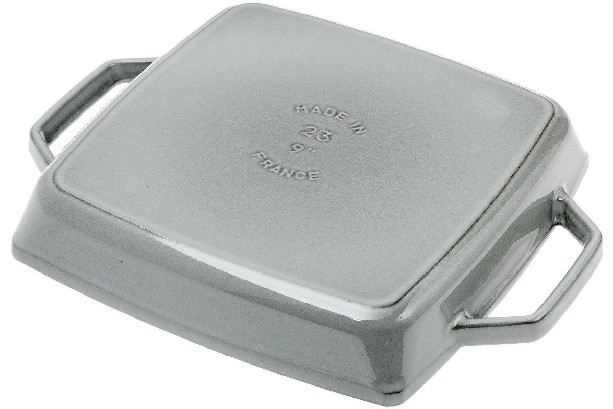 Gril Staub 23cm Carré, Gris 4 Gril Staub 23cm Carré, Gris – Image 2