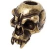 Schmuckatelli Fang Skull Bead Black Roman Brass Oxidized -Kai Soldes Boutique SEFRBO 01 schmuckatelli