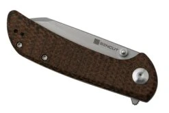 SENCUT Fritch S22014-3 Dark Brown Matrix Micarta Stonewashed, Couteau De Poche 13 SENCUT Fritch S22014-3 Dark Brown Matrix Micarta Stonewashed, Couteau De Poche -Kai Soldes Boutique SES22014 3 06 sencut