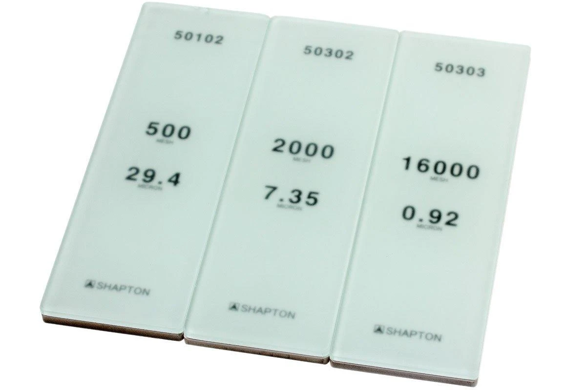 Shapton Glass Stone HR Set Pierres à Aiguiser 500, 2000 Et 16000 Grit, 50408 4 Shapton Glass Stone HR Set Pierres à Aiguiser 500, 2000 Et 16000 Grit, 50408 – Image 2