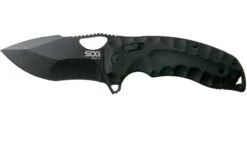 SOG Kiku XR Blackout Micarta 12-27-02-57 Couteau De Poche, Kiku Matsuda Design