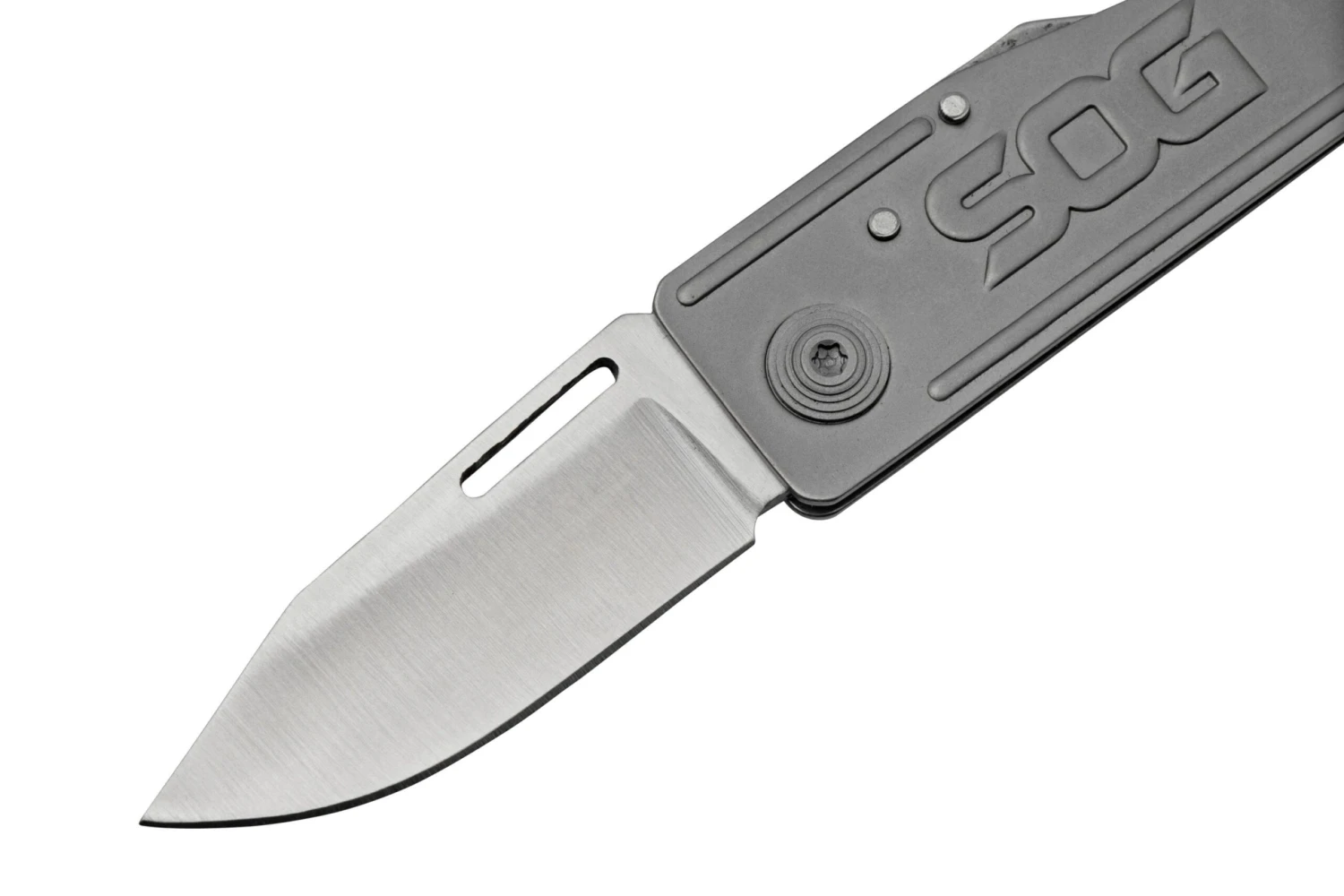 SOG Keytron, Satin, Straight KT1001-CP Couteau De Poche Porte-clés 5 SOG Keytron, Satin, Straight KT1001-CP Couteau De Poche Porte-clés – Image 3