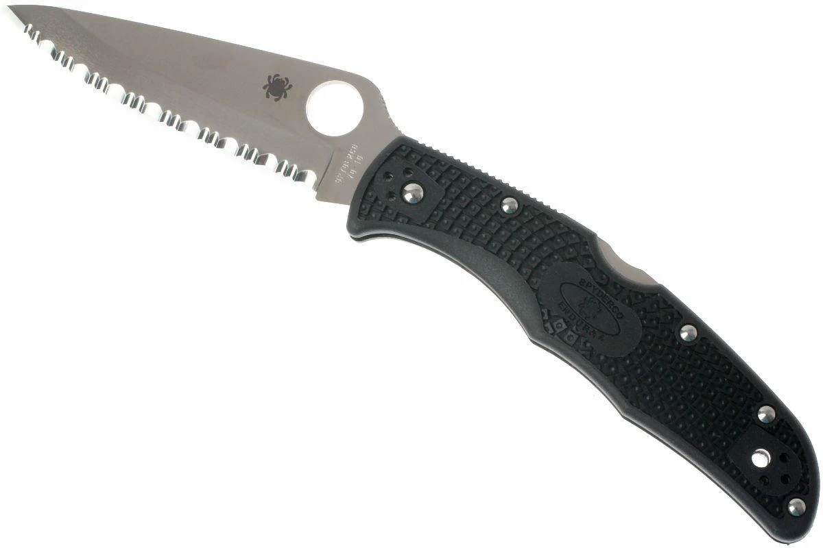 Spyderco Endura 4 C10SBK Serrated Couteau De Poche 3 Spyderco Endura 4 C10SBK Serrated Couteau De Poche