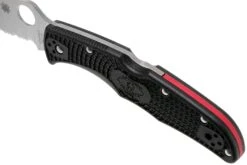 Spyderco Endura 4 Thin Red Line C10FPSBKRD Couteau De Poche Partiellement Dentelé 15 Spyderco Endura 4 Thin Red Line C10FPSBKRD Couteau De Poche Partiellement Dentelé -Kai Soldes Boutique SPC10FPSBKRD 07 spyderco