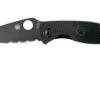 Spyderco Tenacious Lightweight Black C122PSBBK FRN Partly Serrated Couteau De Poche -Kai Soldes Boutique SPC122PSBBK 01 spyderco