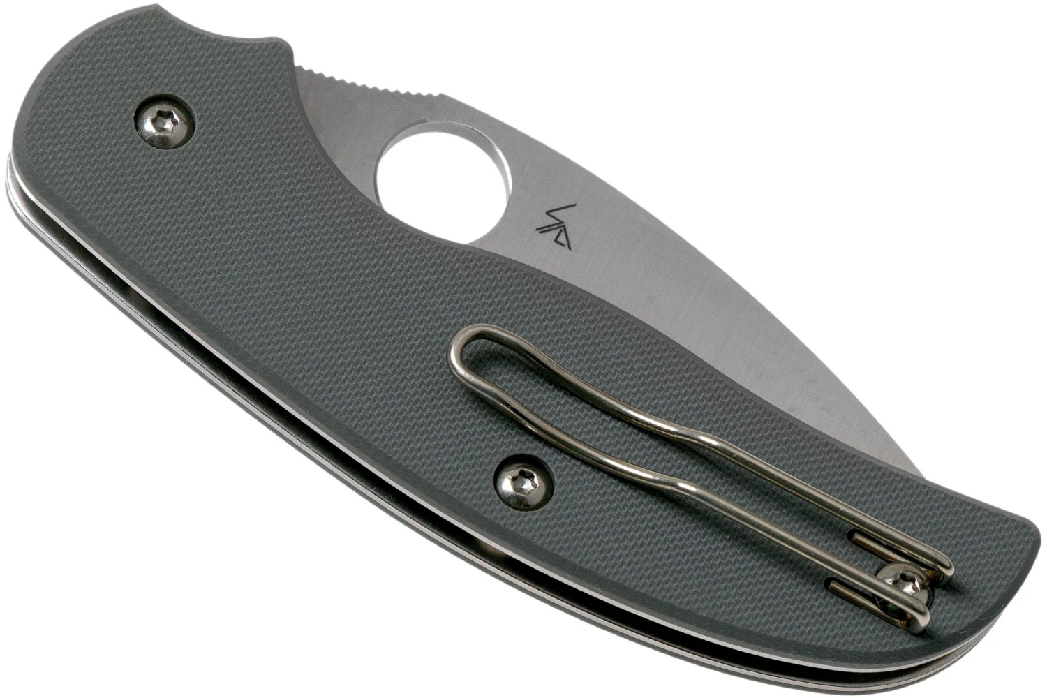 Spyderco Sage 1 C123GPGY Cool Grey G10, Maxamet Couteau De Poche 6 Spyderco Sage 1 C123GPGY Cool Grey G10, Maxamet Couteau De Poche – Image 4